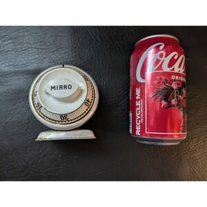 Vintage Mirro Aluminum Kitchen Timer Mechanical Wind Up White Dial Working